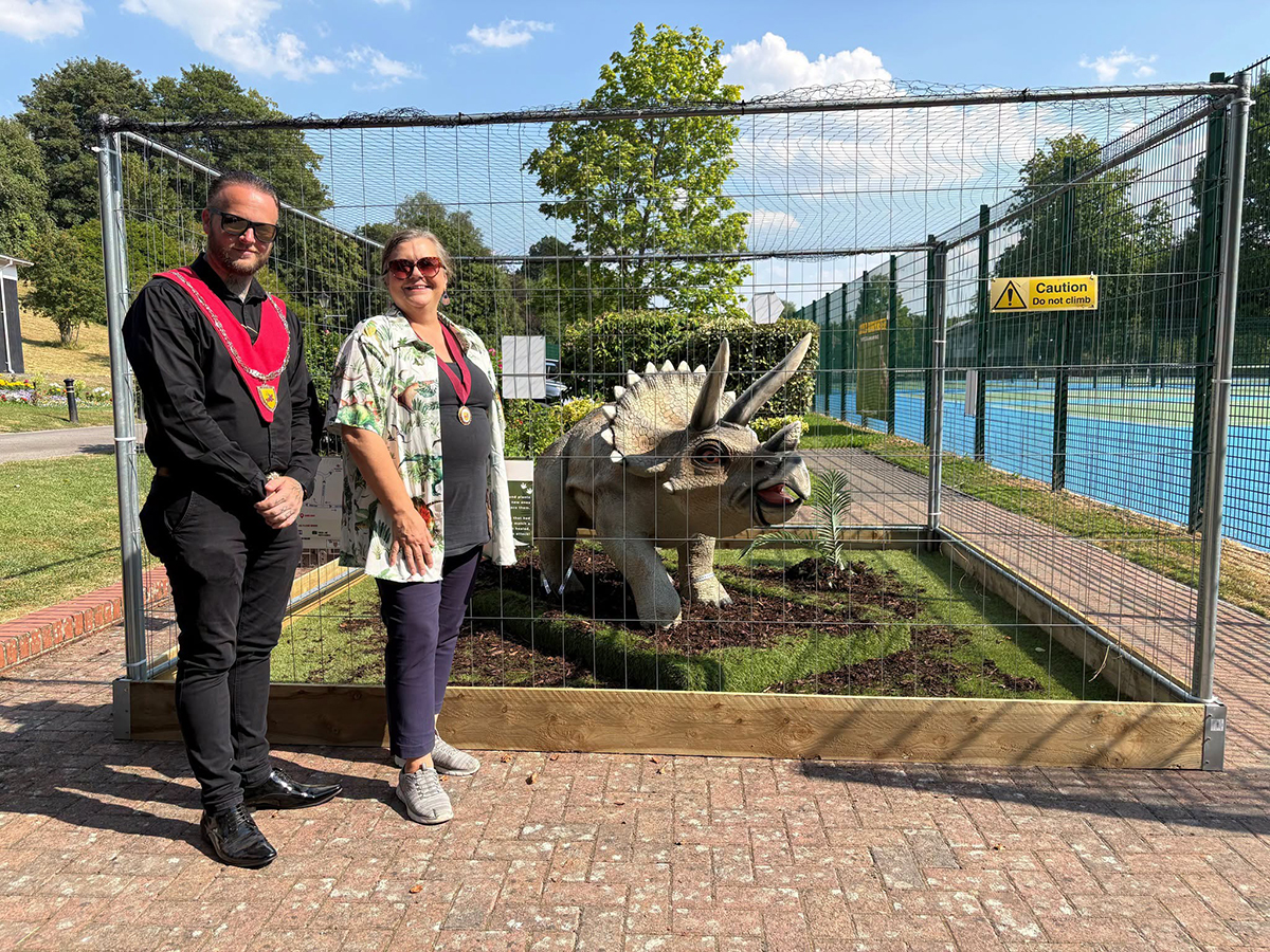 Roarminster: Dinosaurs swoop into Warminster and rename town roarminster 2